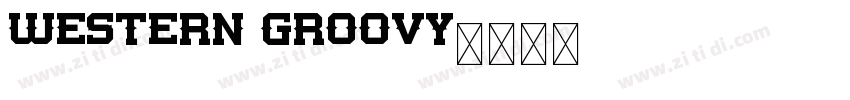 Western Groovy字体转换